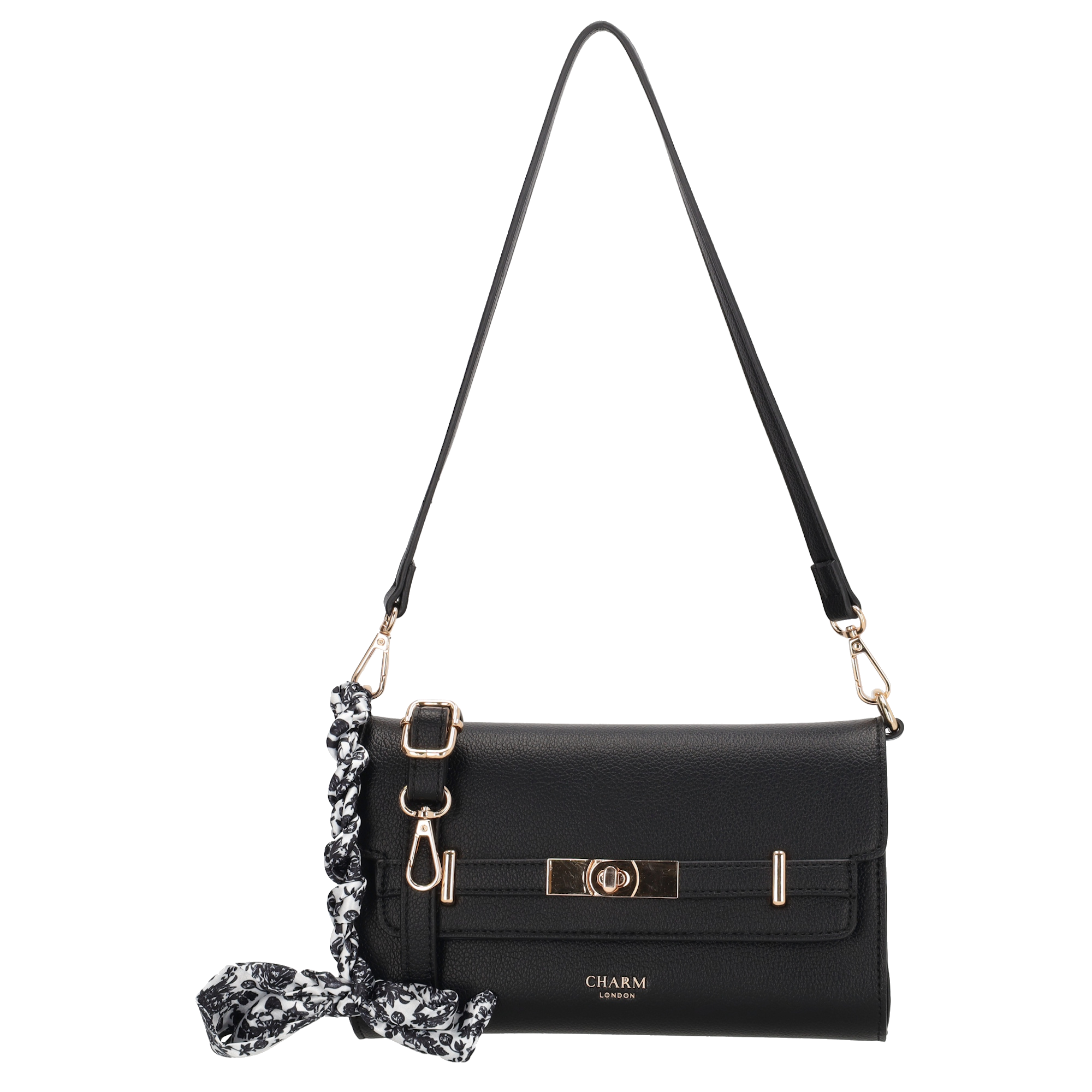 The Hamptons Schoudertas zwart