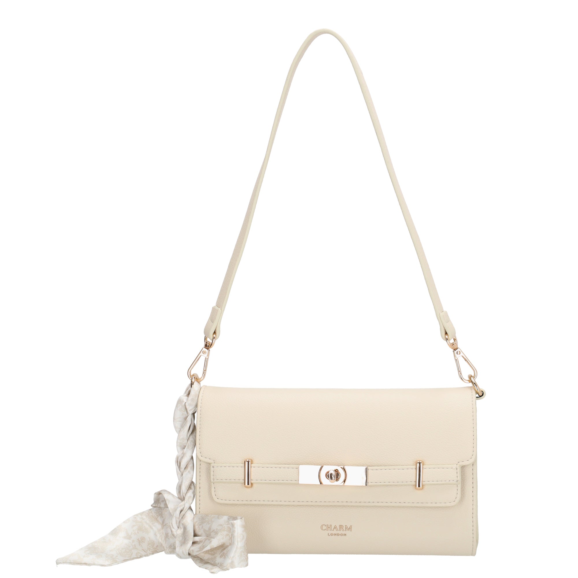 The Hamptons Schoudertas crème