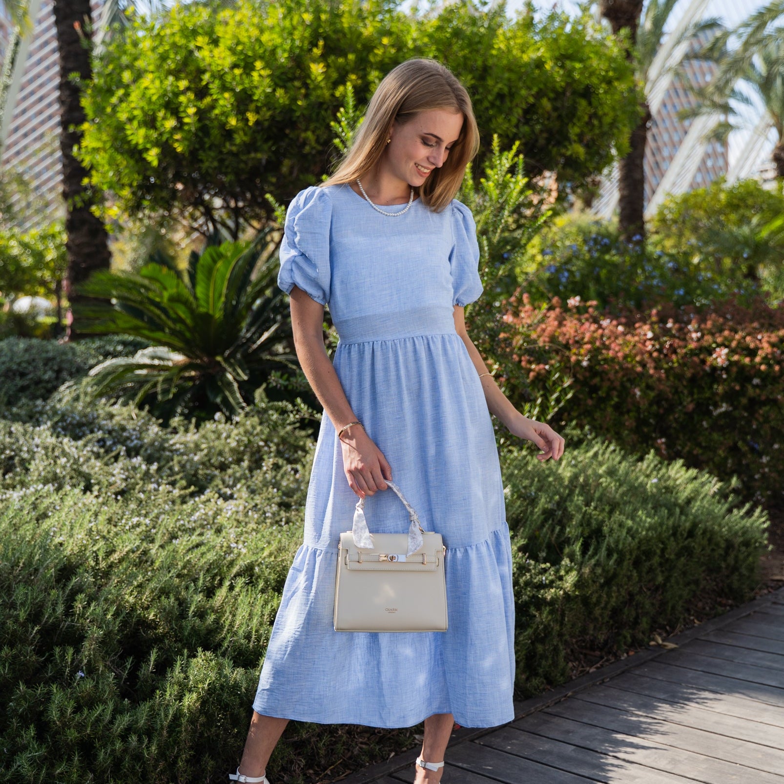 The Hamptons Handtasche Creme