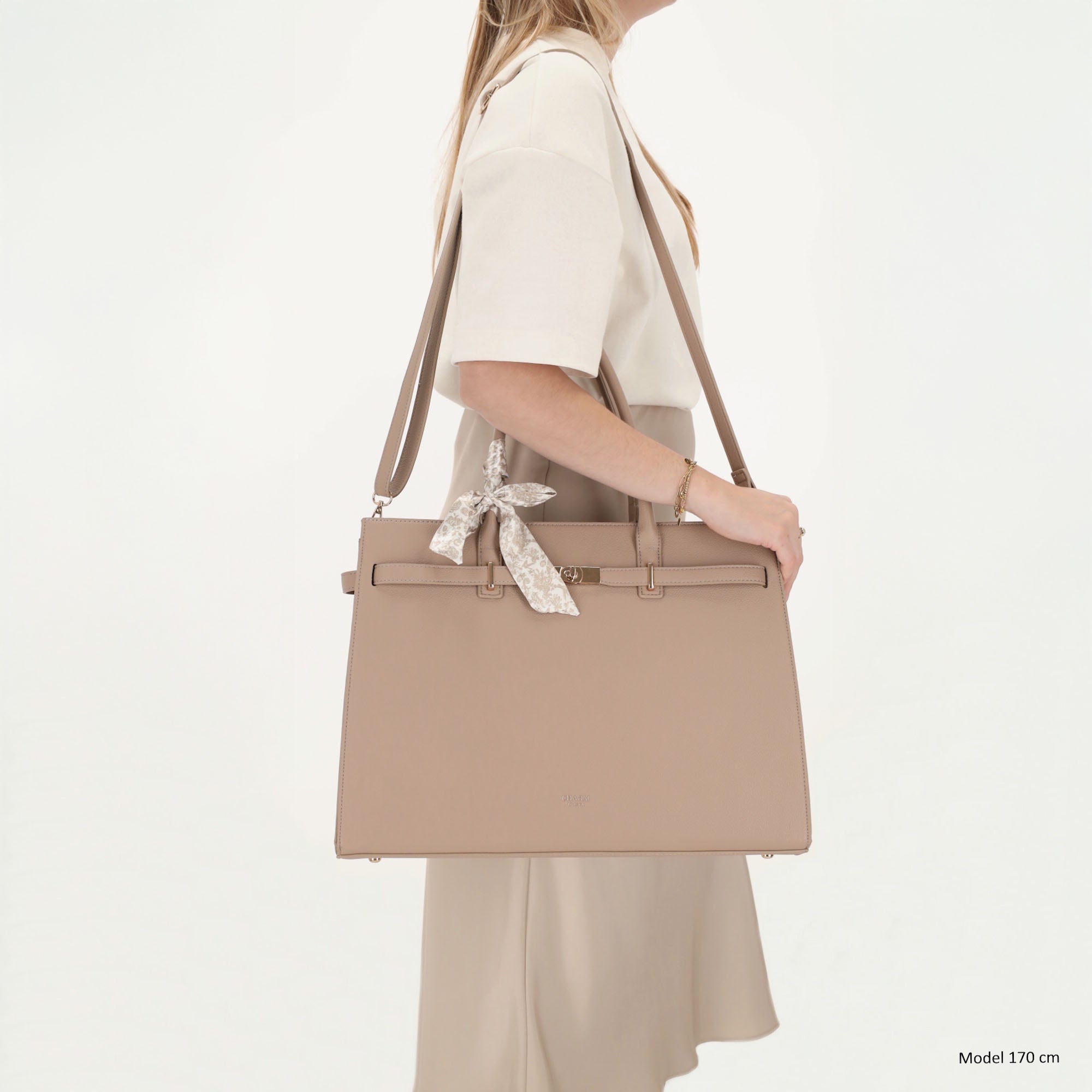 The Hamptons Laptoptasche 15.6 Zoll Helltaupe