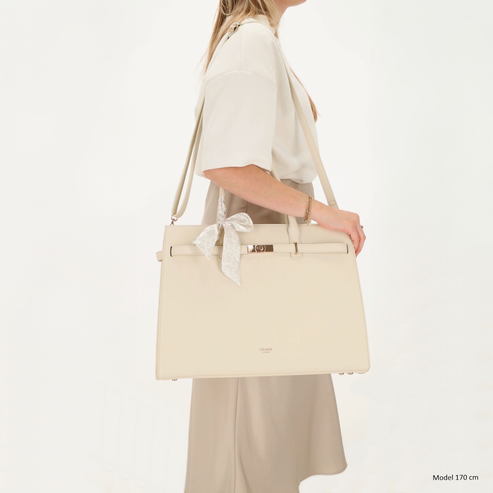 The Hamptons Laptoptasche 15.6 Zoll Creme