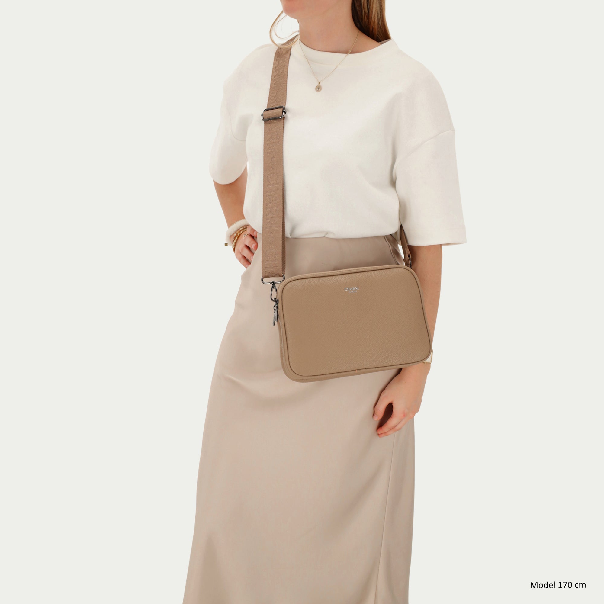 Mulberry Street - Crossbody Tasche M Taupe