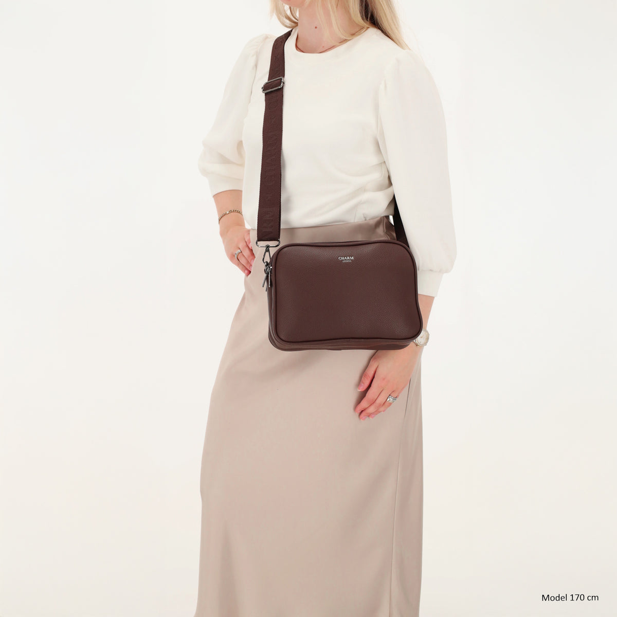 Mulberry street- crossbodytas donkerbruin