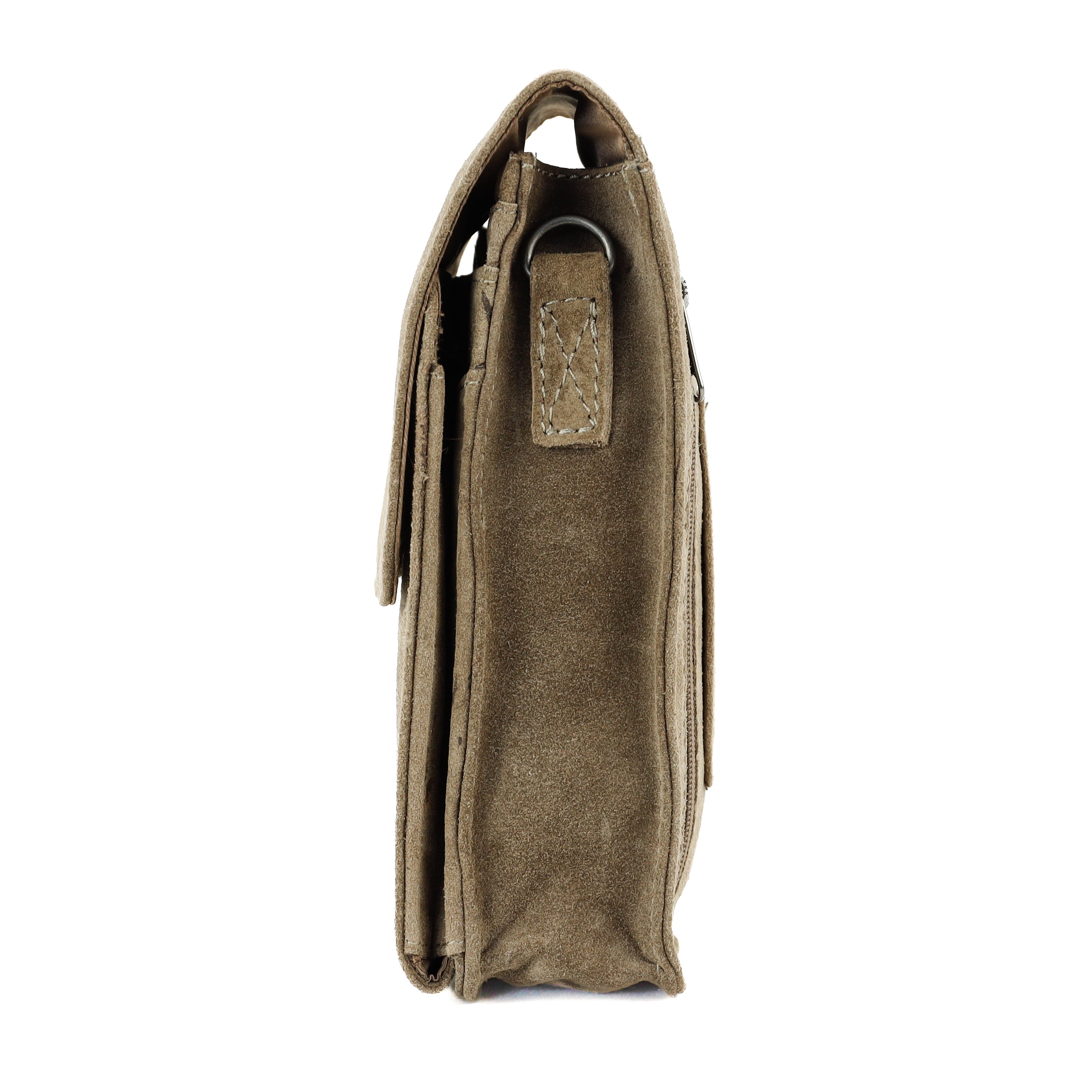 Velours Umhängetasche 'Robbie' 2.0 Taupe