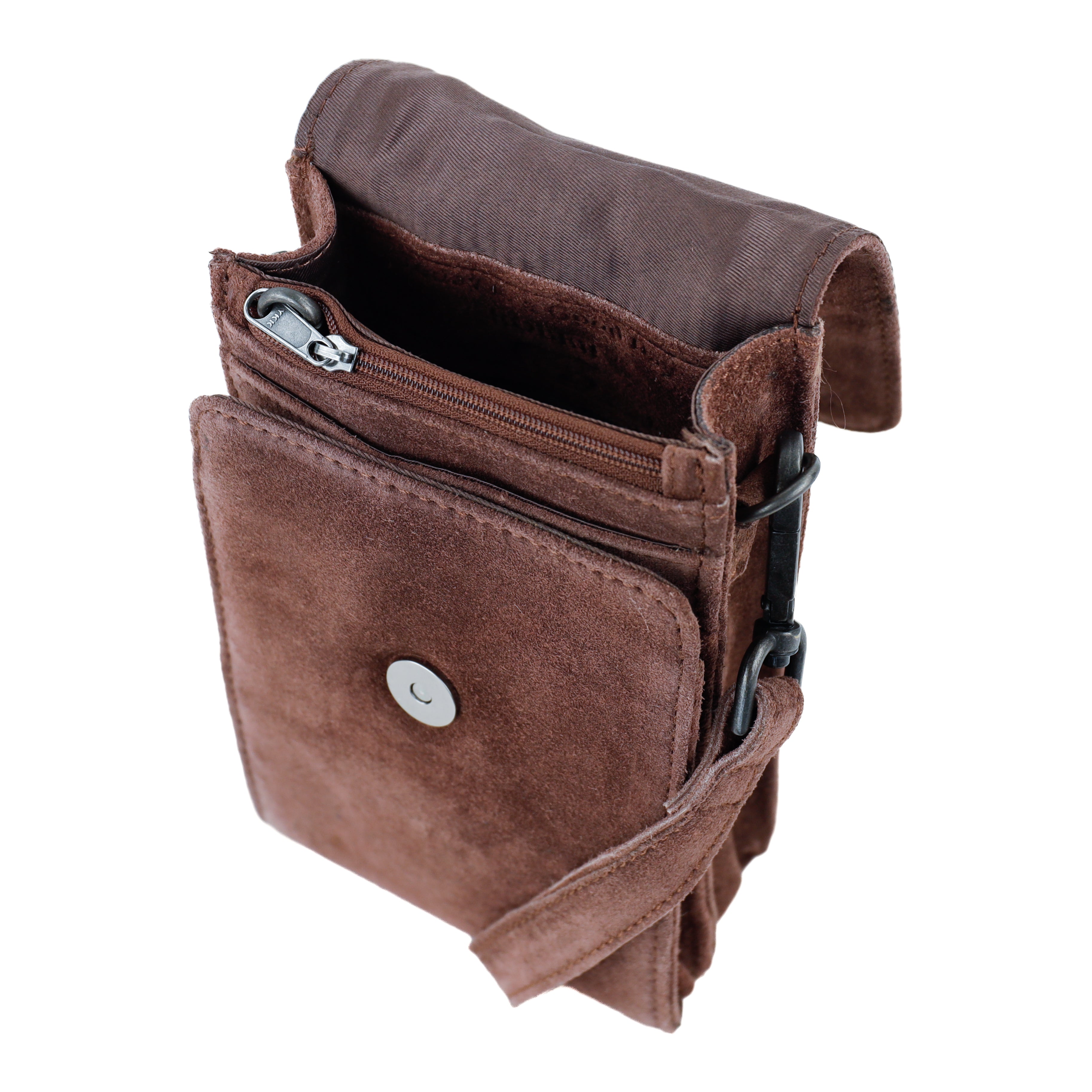 Velours Umhängetasche 'Robbie' 2.0 Choco