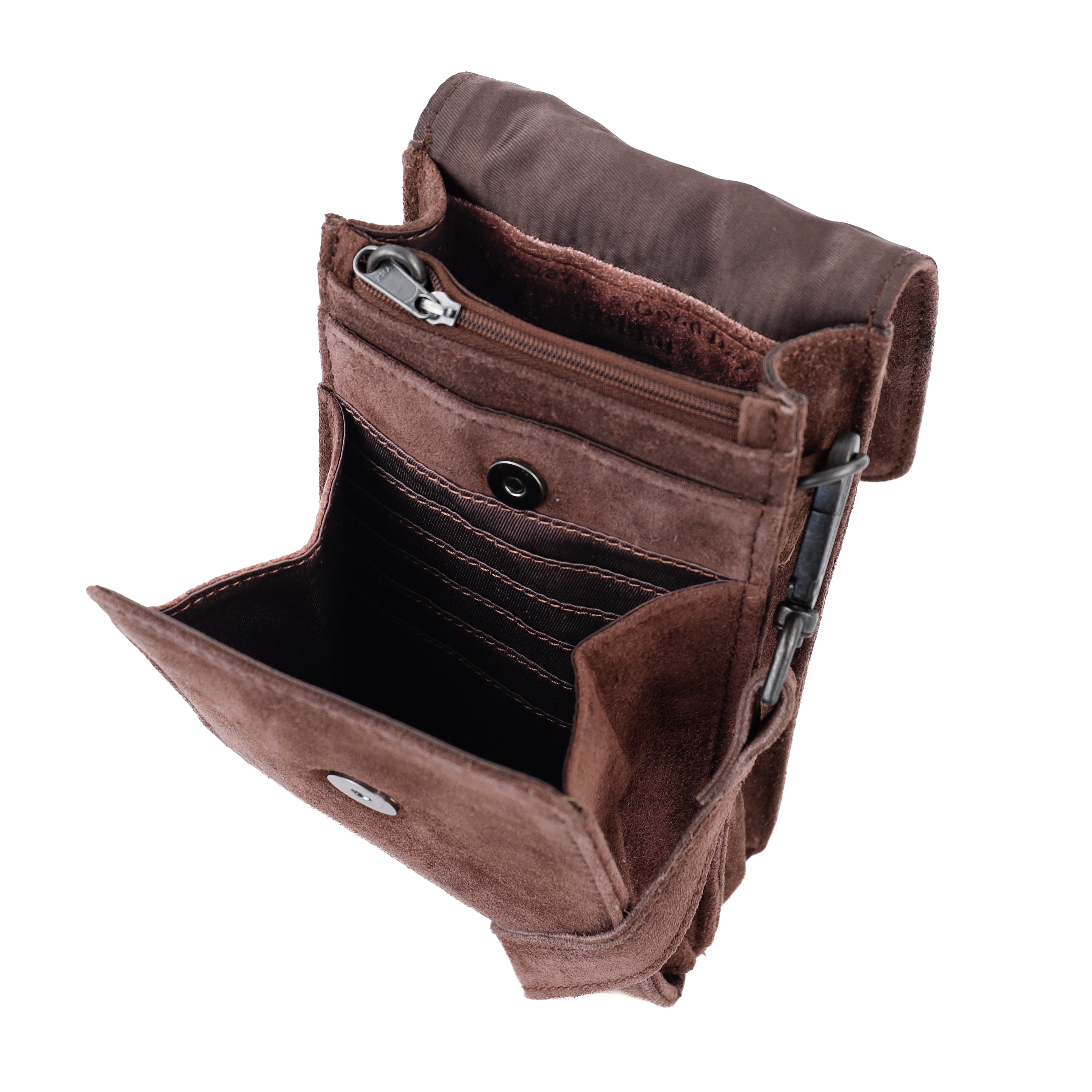 Velours Umhängetasche 'Robbie' 2.0 Choco