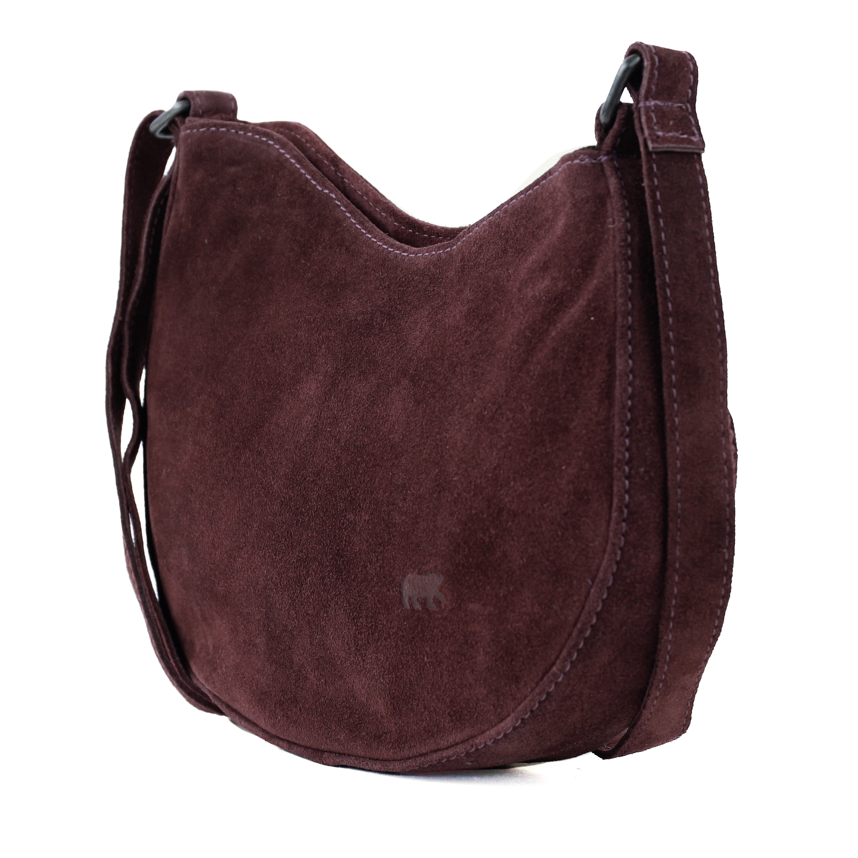 Velours Umhängetasche 'Tamara' Bordeaux