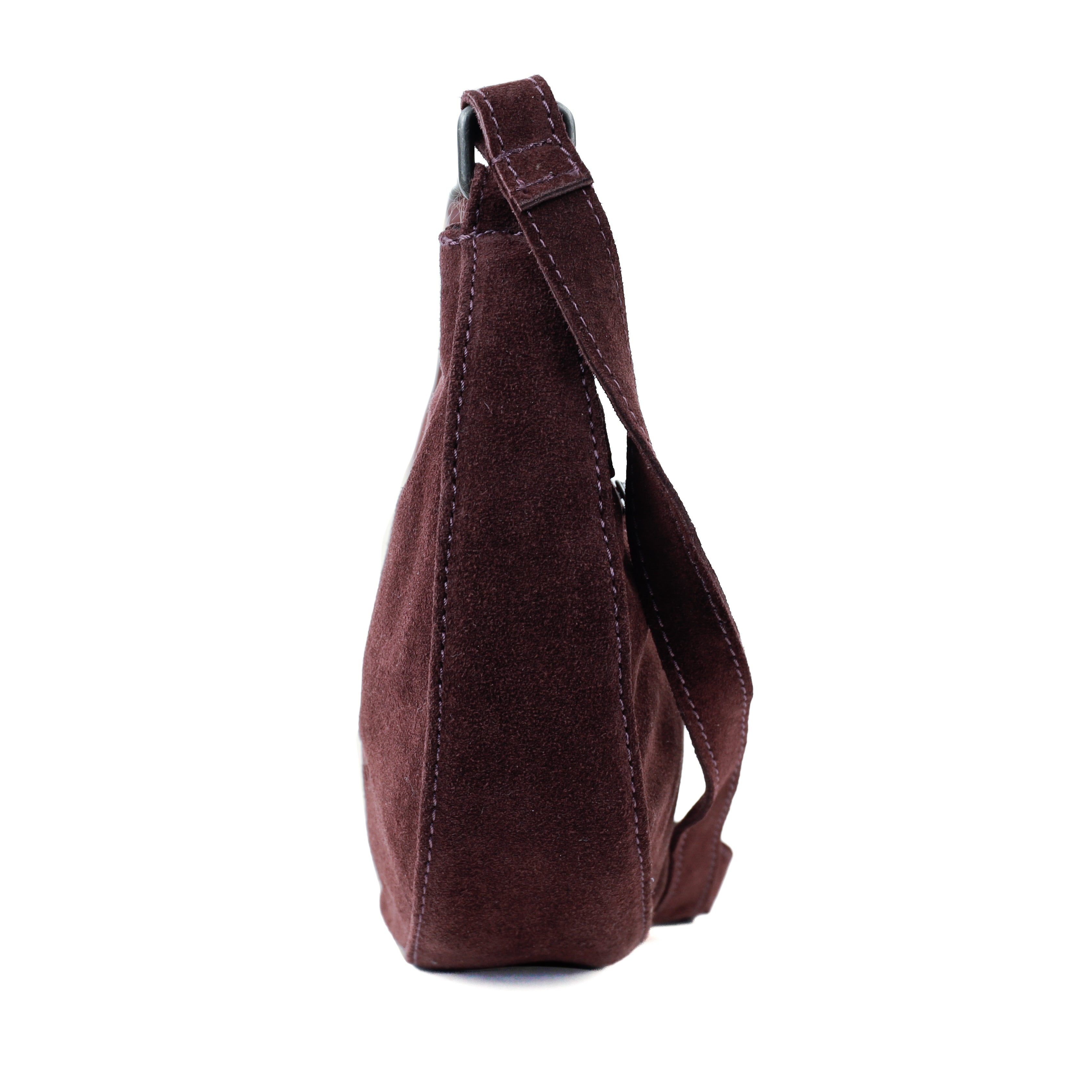 Velours Umhängetasche 'Tamara' Bordeaux