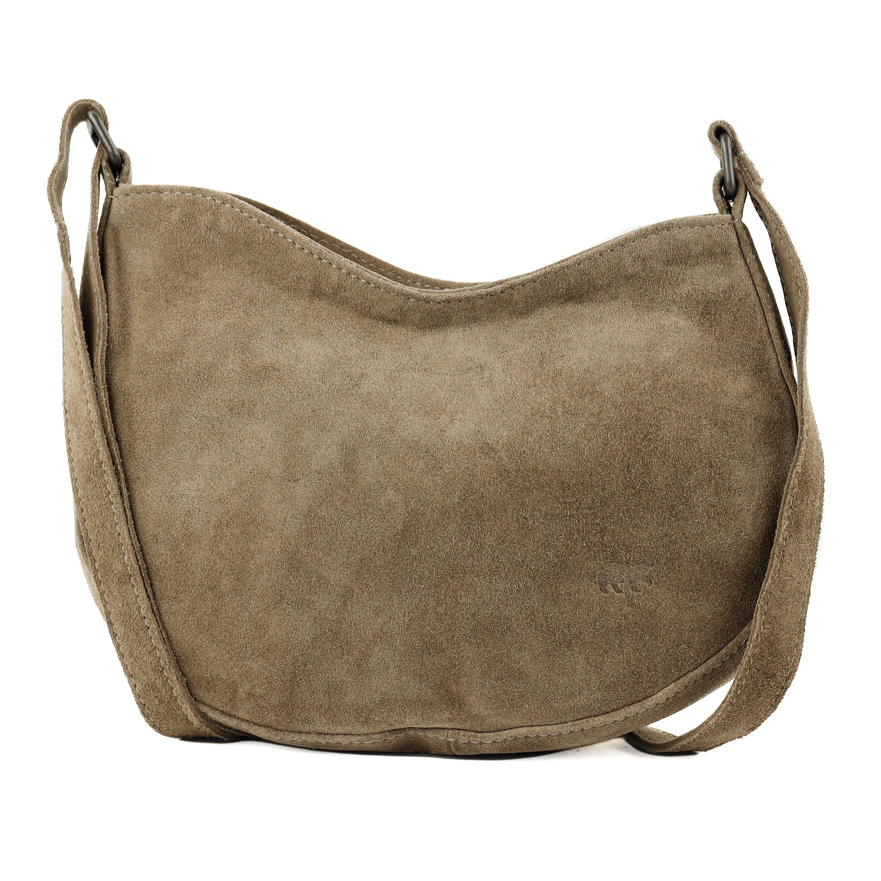 Velours Umhängetasche 'Tamara' Taupe