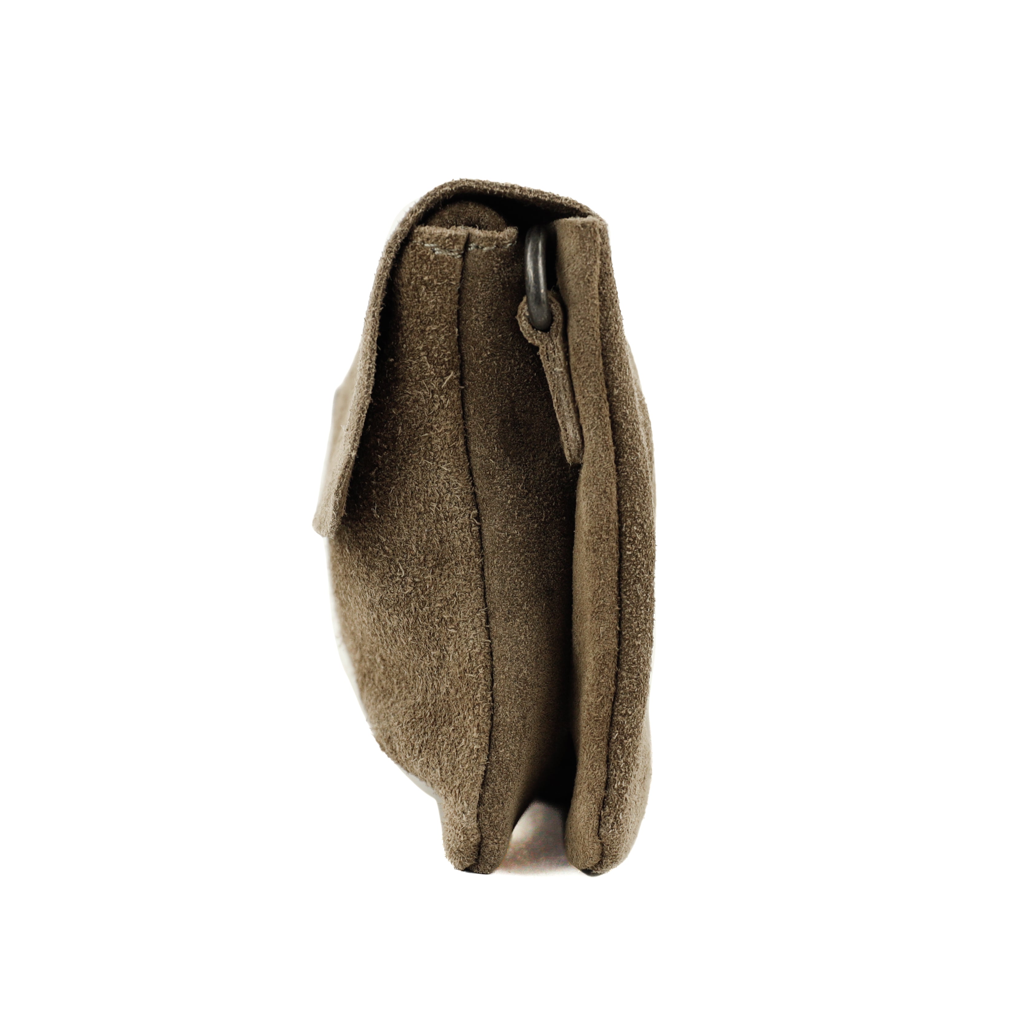 Velours Clutch/Mini-Umhängetasche 'Lydia' Taupe