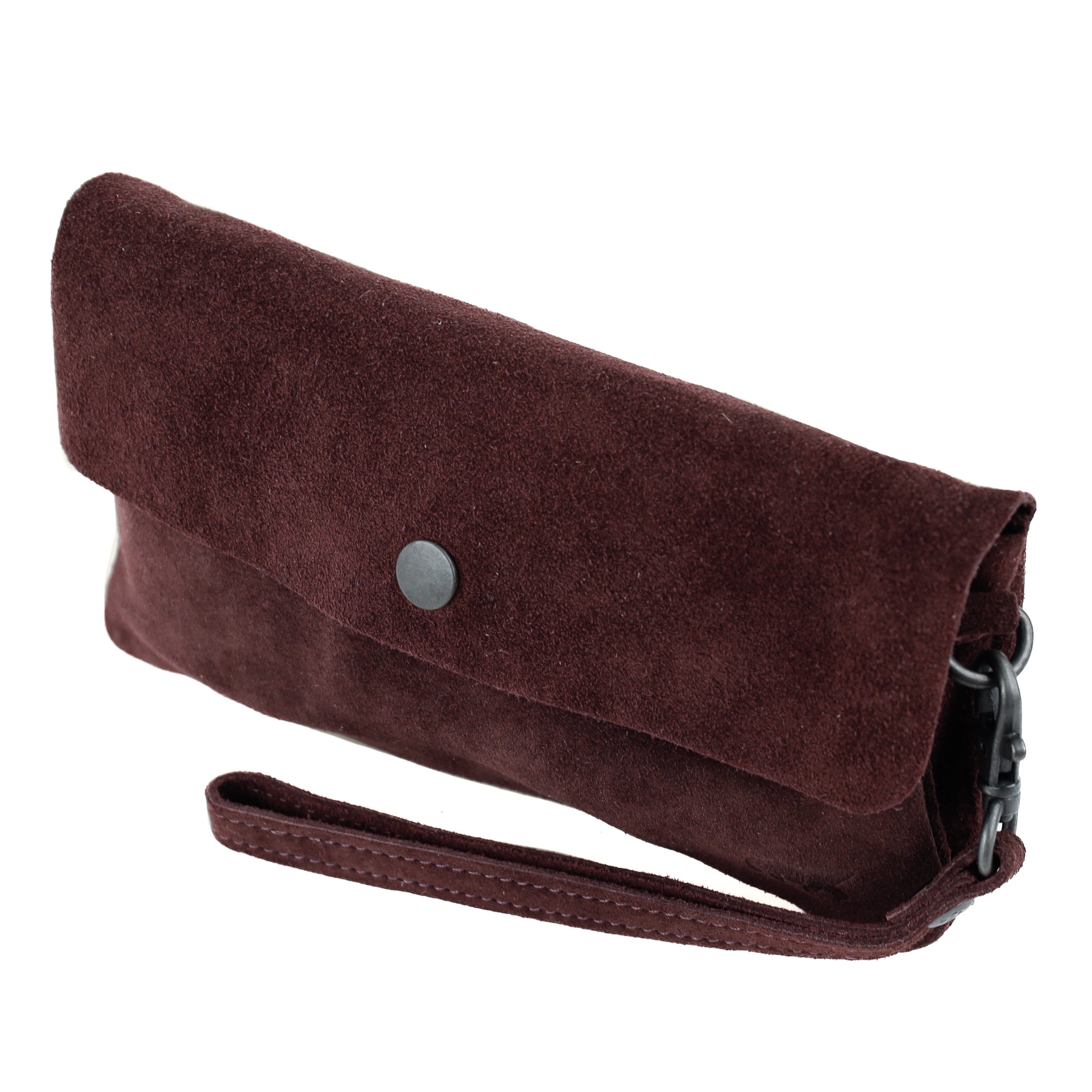 Velours Clutch/Mini-Umhängetasche 'Lydia' Bordeaux