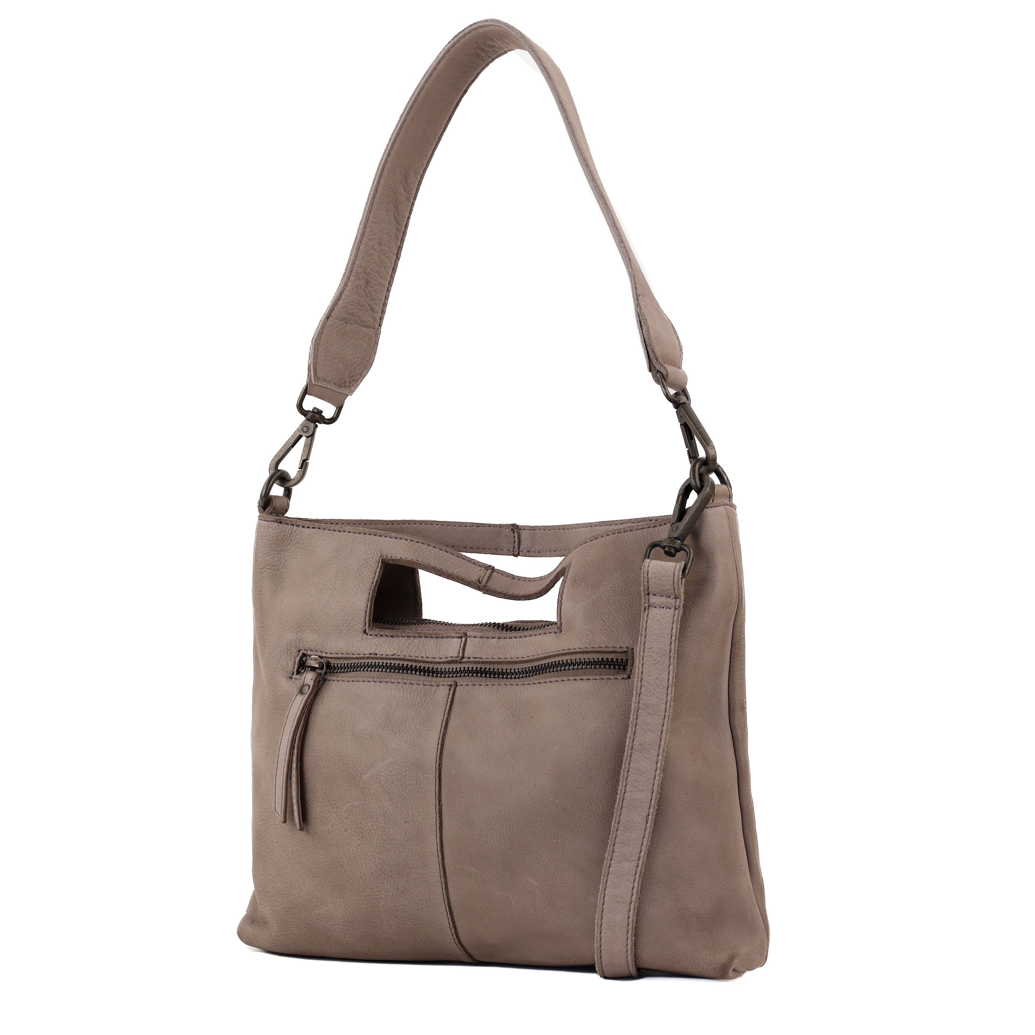 Clutch-/Umhängetasche 'Feline' Taupe