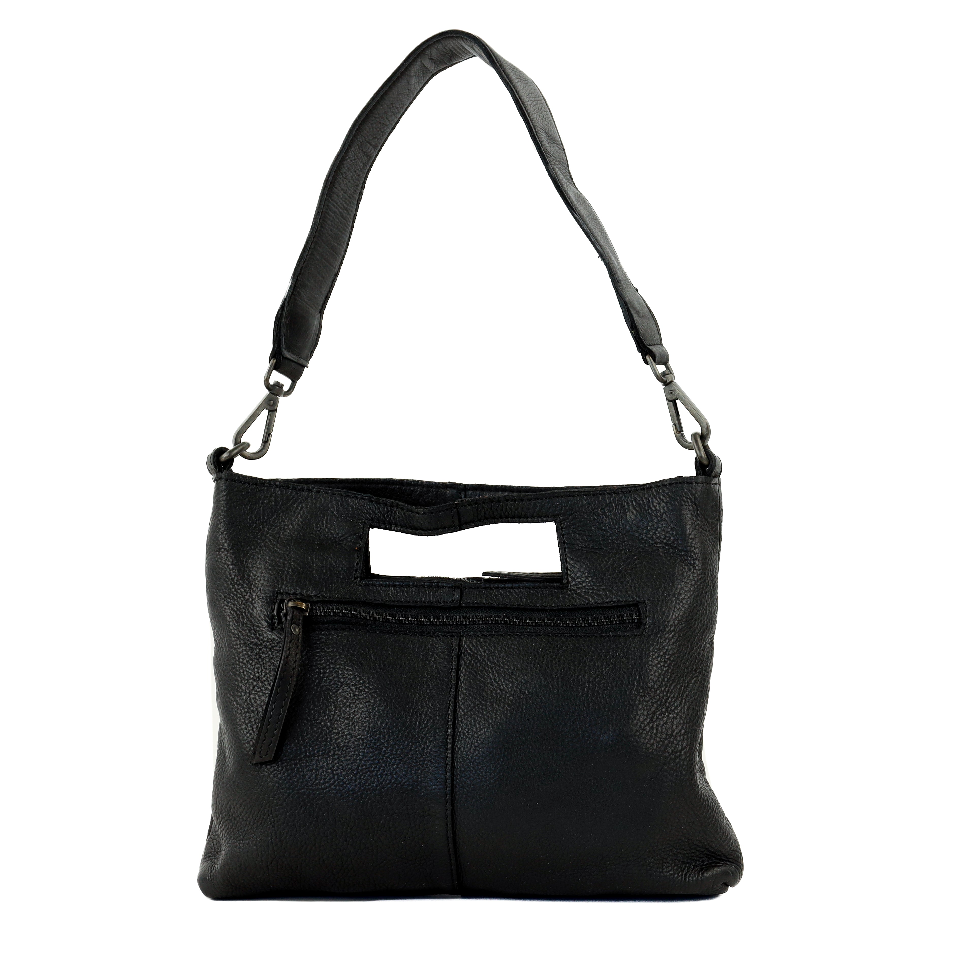 Clutch/Umhängetasche 'Feline' Schwarz