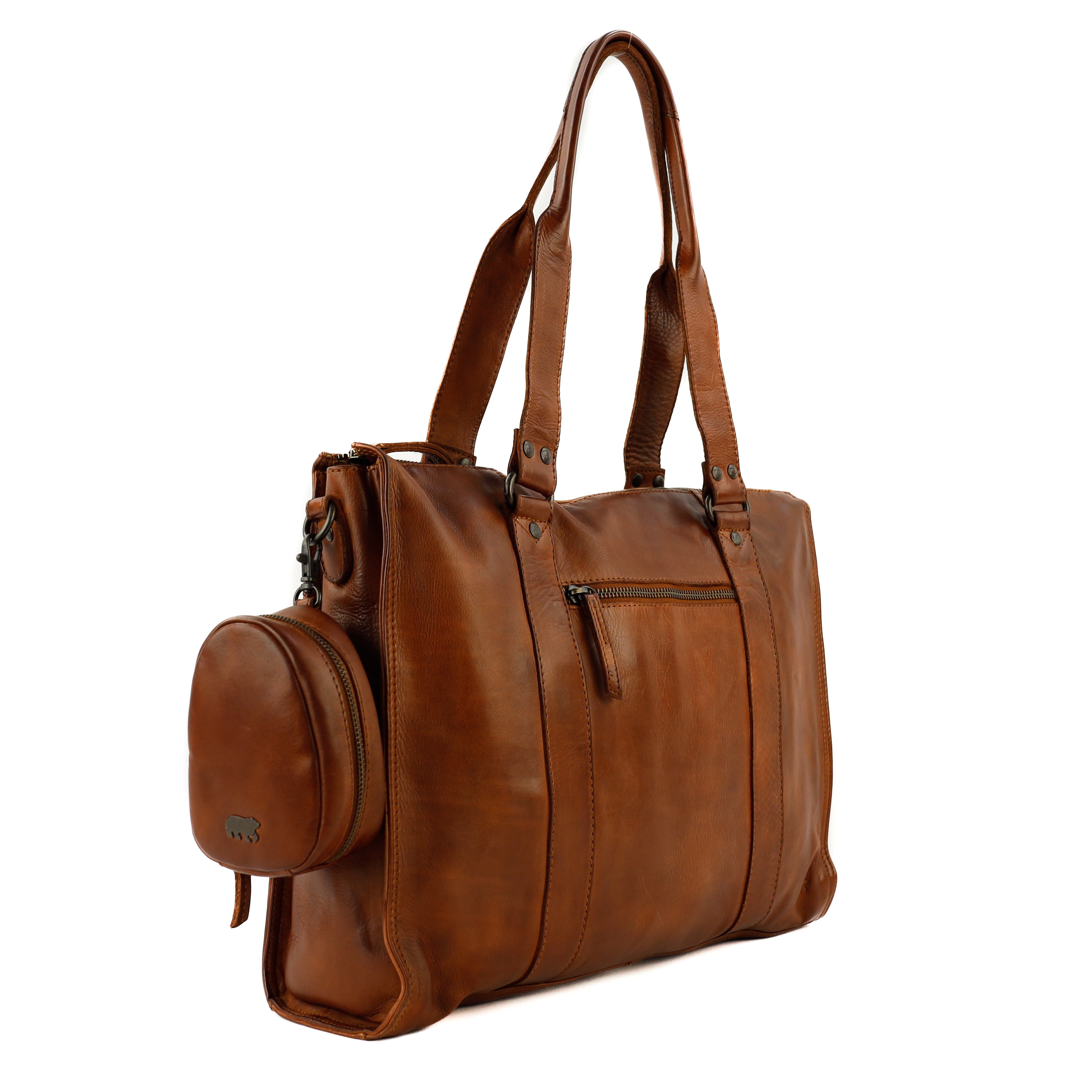 Bag Charm/Etui 'Fieke' Cognac