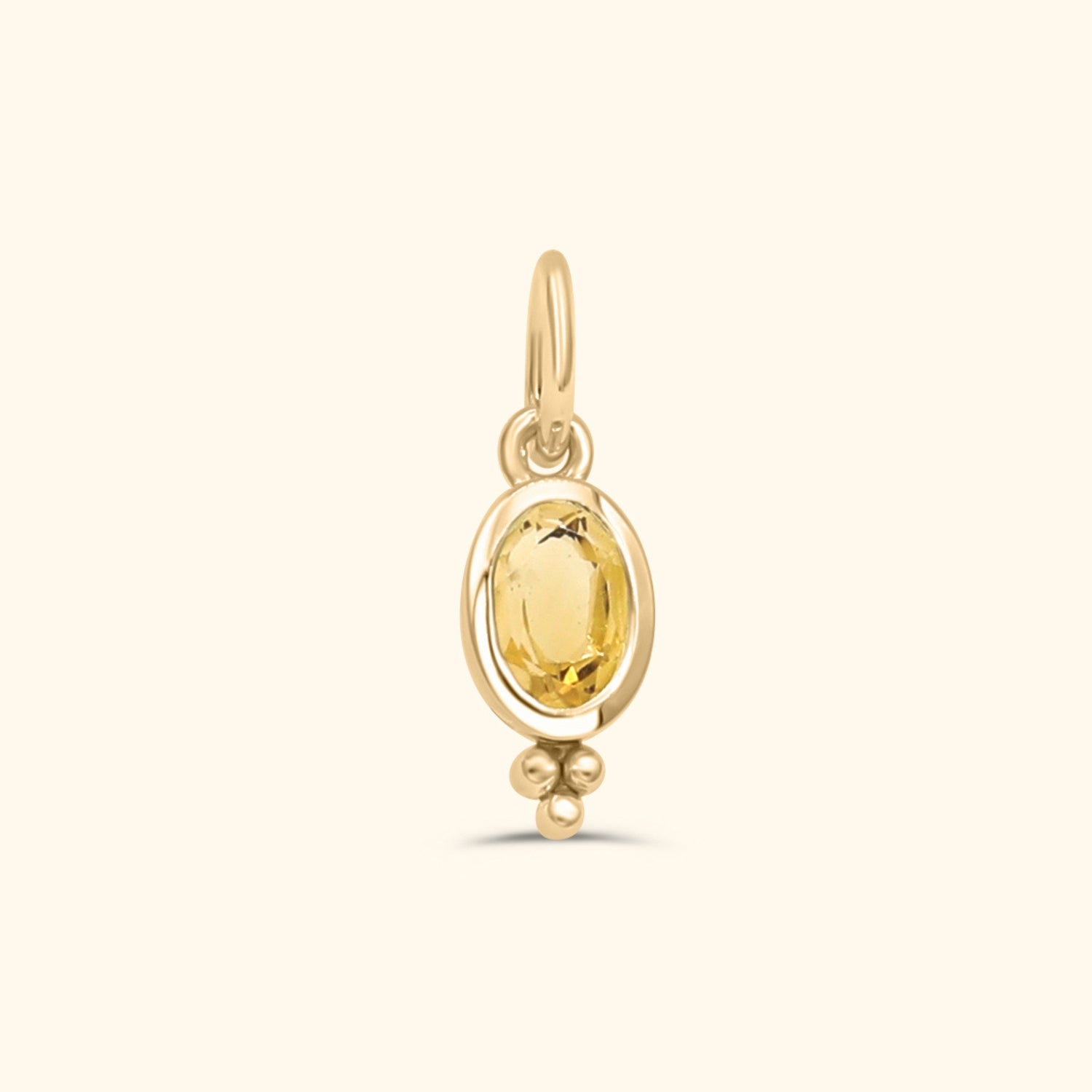 Birthstone Hanger | Gold plated brass