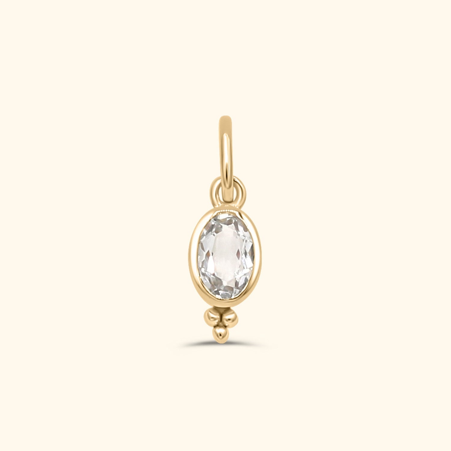 Birthstone Ketting | Gold plated brass