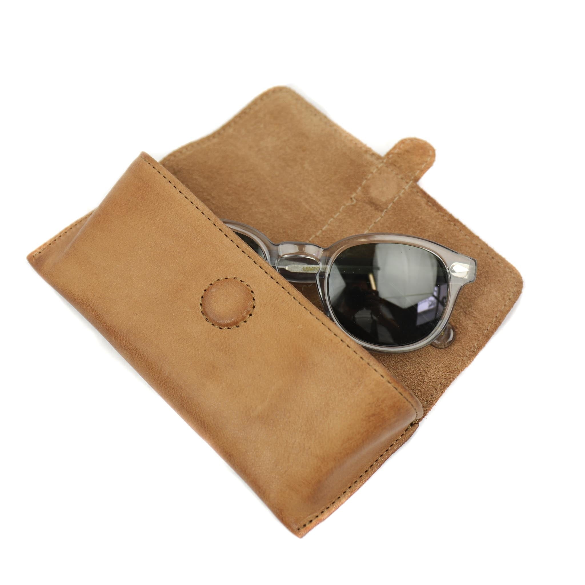 Taschen-Brillenetui LINDSAY mit Magnetverschluss in Türkis