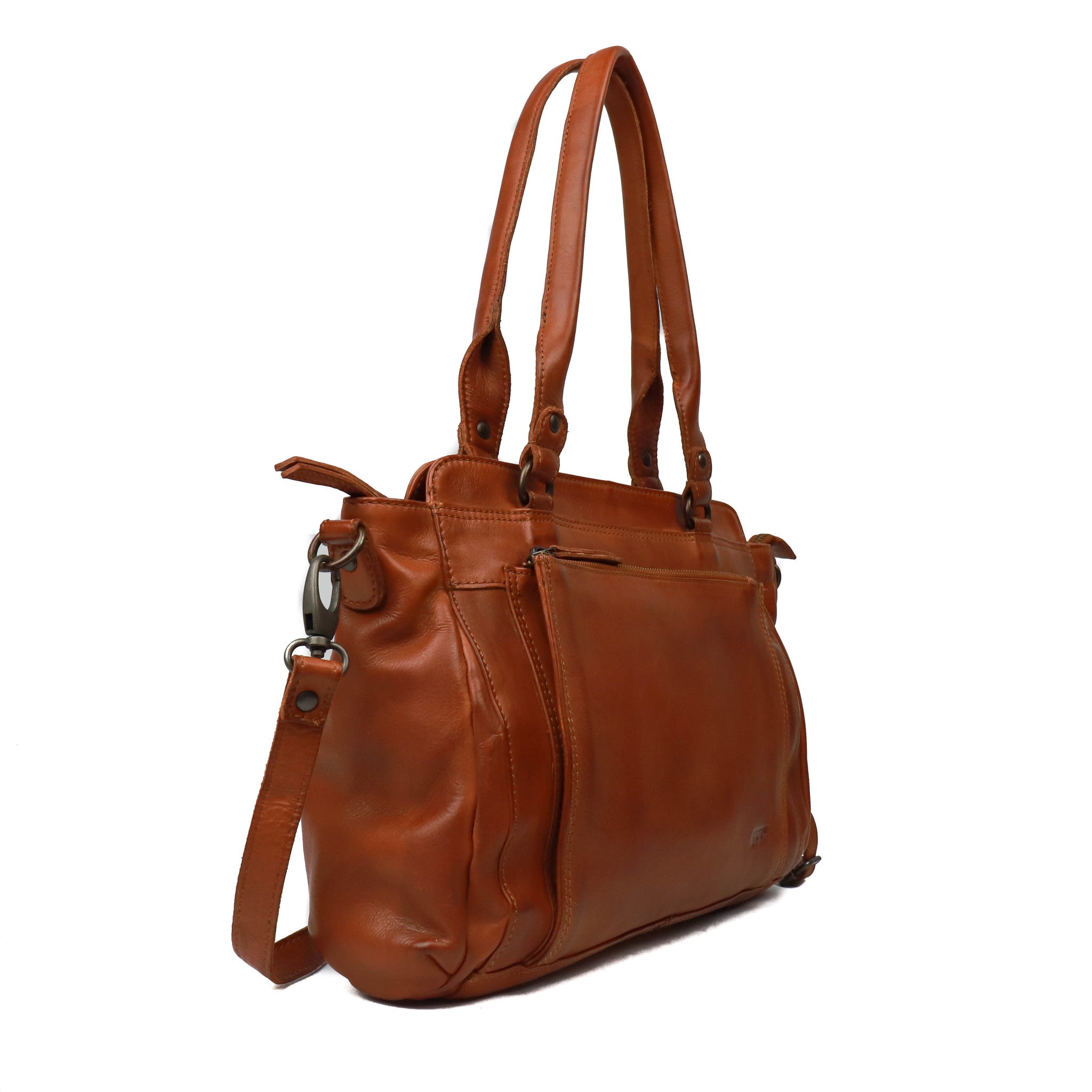 Hand-/Umhängetasche 'Donna' cognac - CL 41573