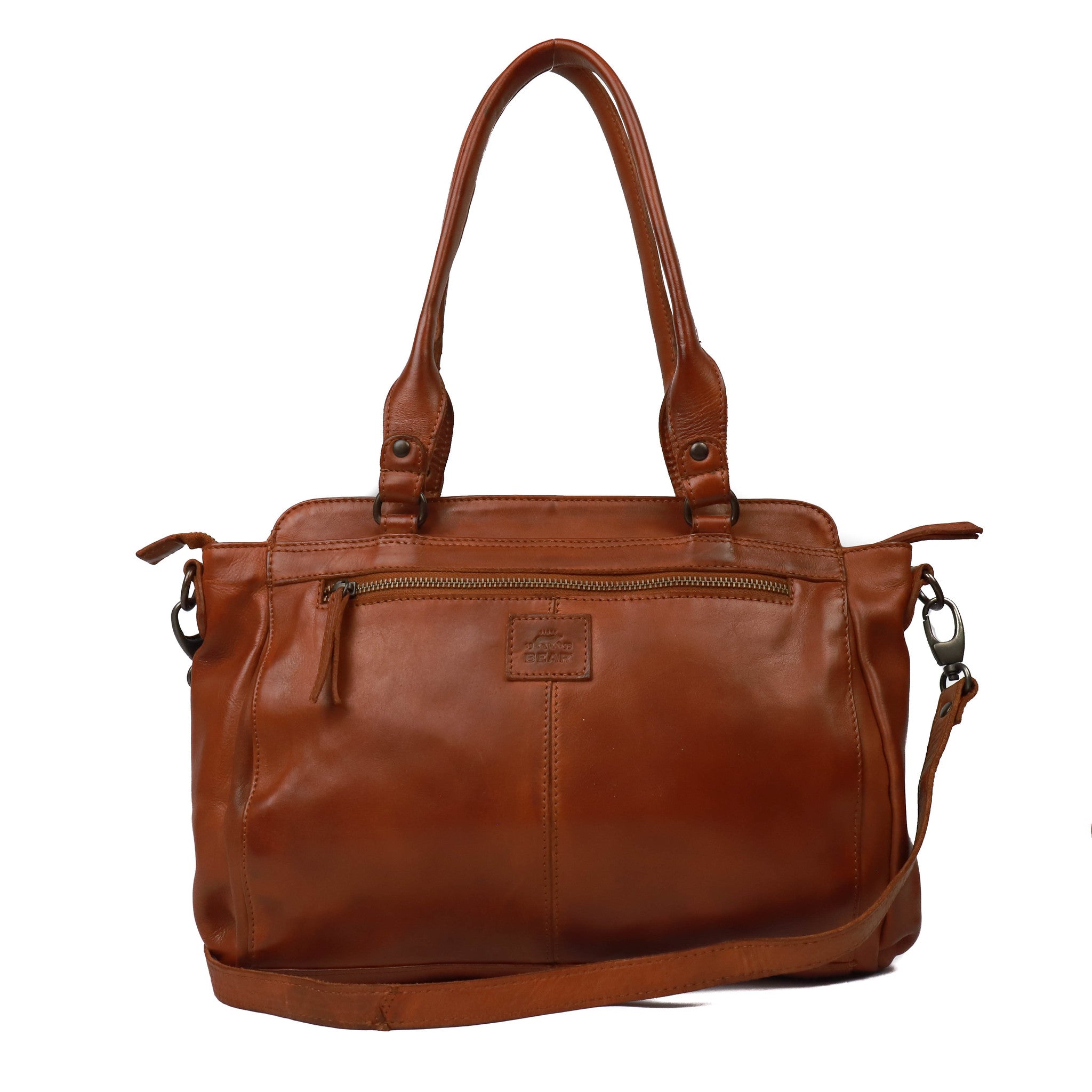 Hand-/Umhängetasche 'Donna' cognac - CL 41573