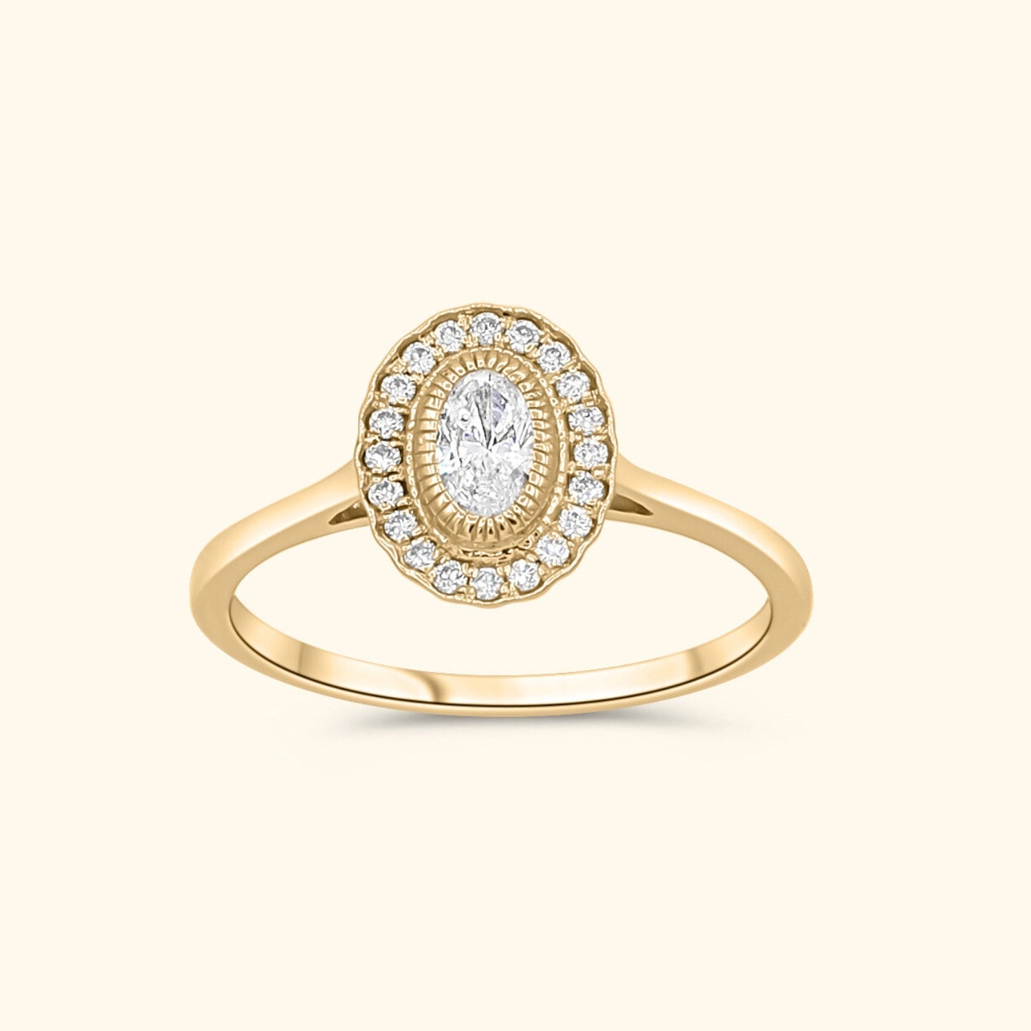 Lina Flower Diamond ring | 9K