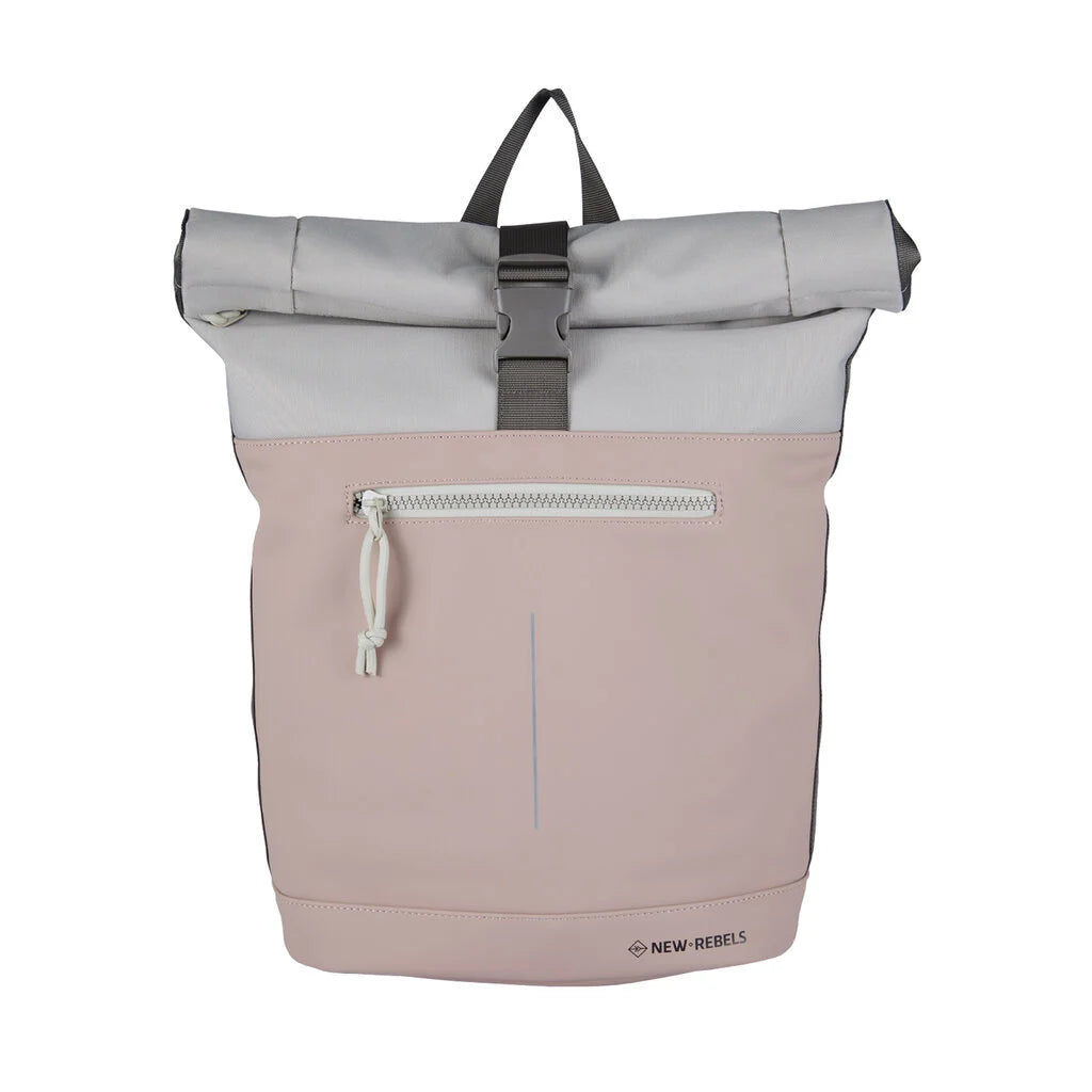 Wasserabweisender Rucksack 'Mart' Rosa/Beige 16L