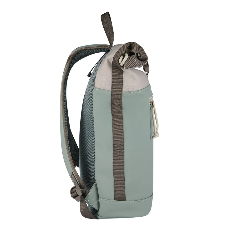 Wasserabweisender Rucksack 'Mart' Salbeigrün/Beige 16L