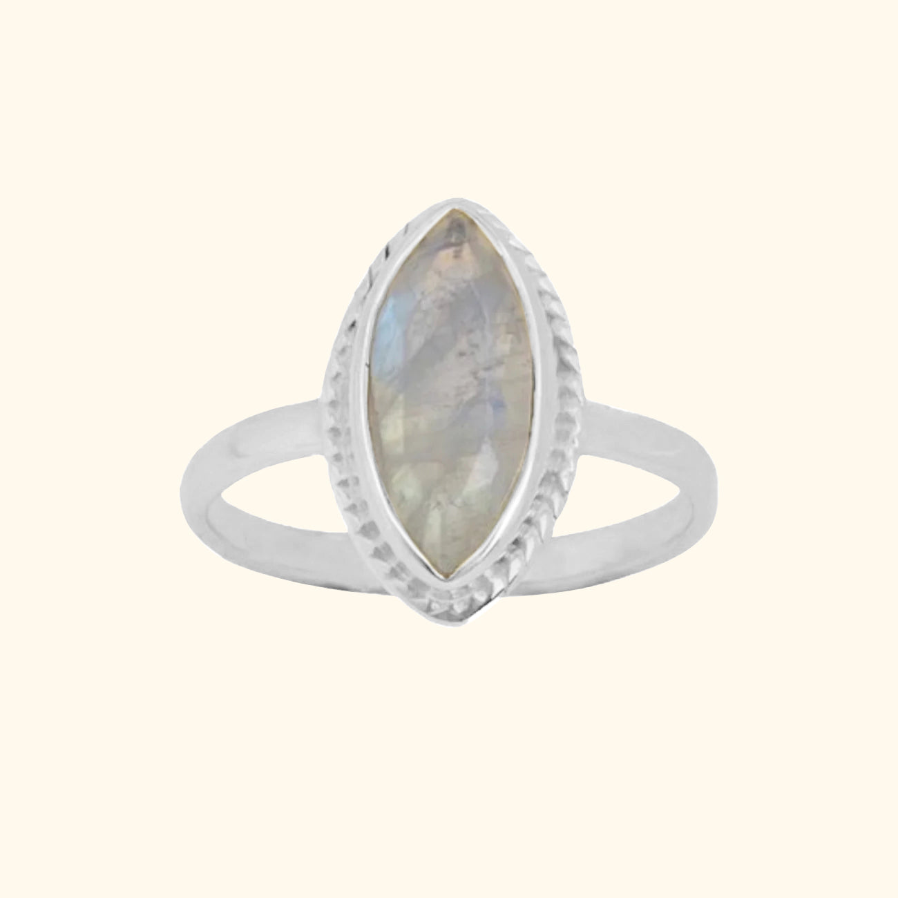 Moonstone Milly Marquise Ring