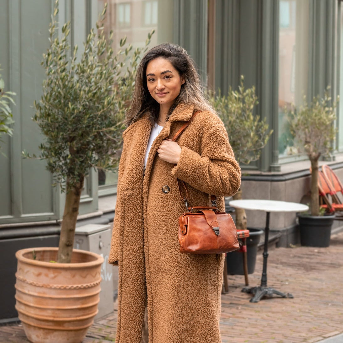 Mini-Arzttasche 'Julia' M Cognac