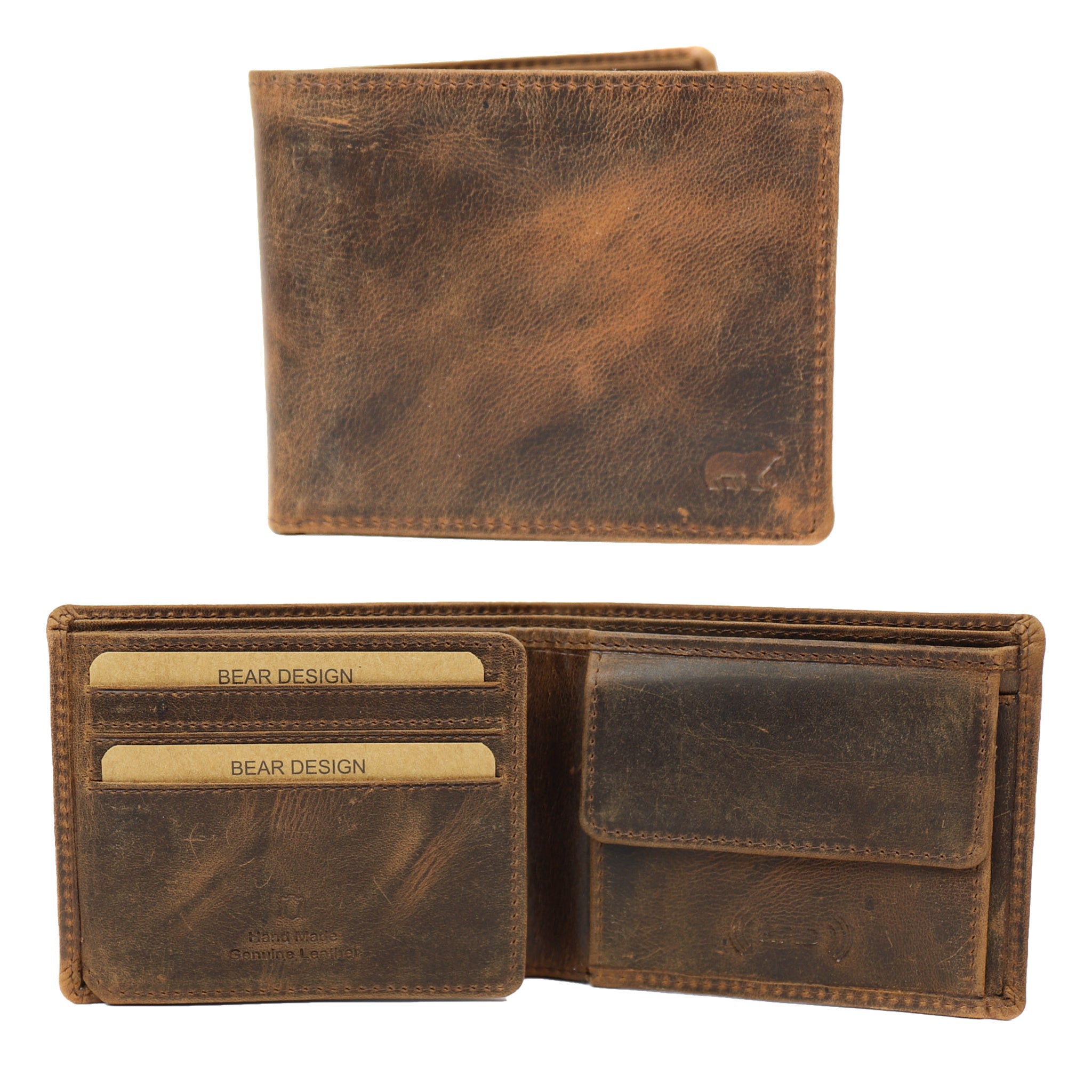 Brieftasche 'Tom' vintage braun - VG 8731