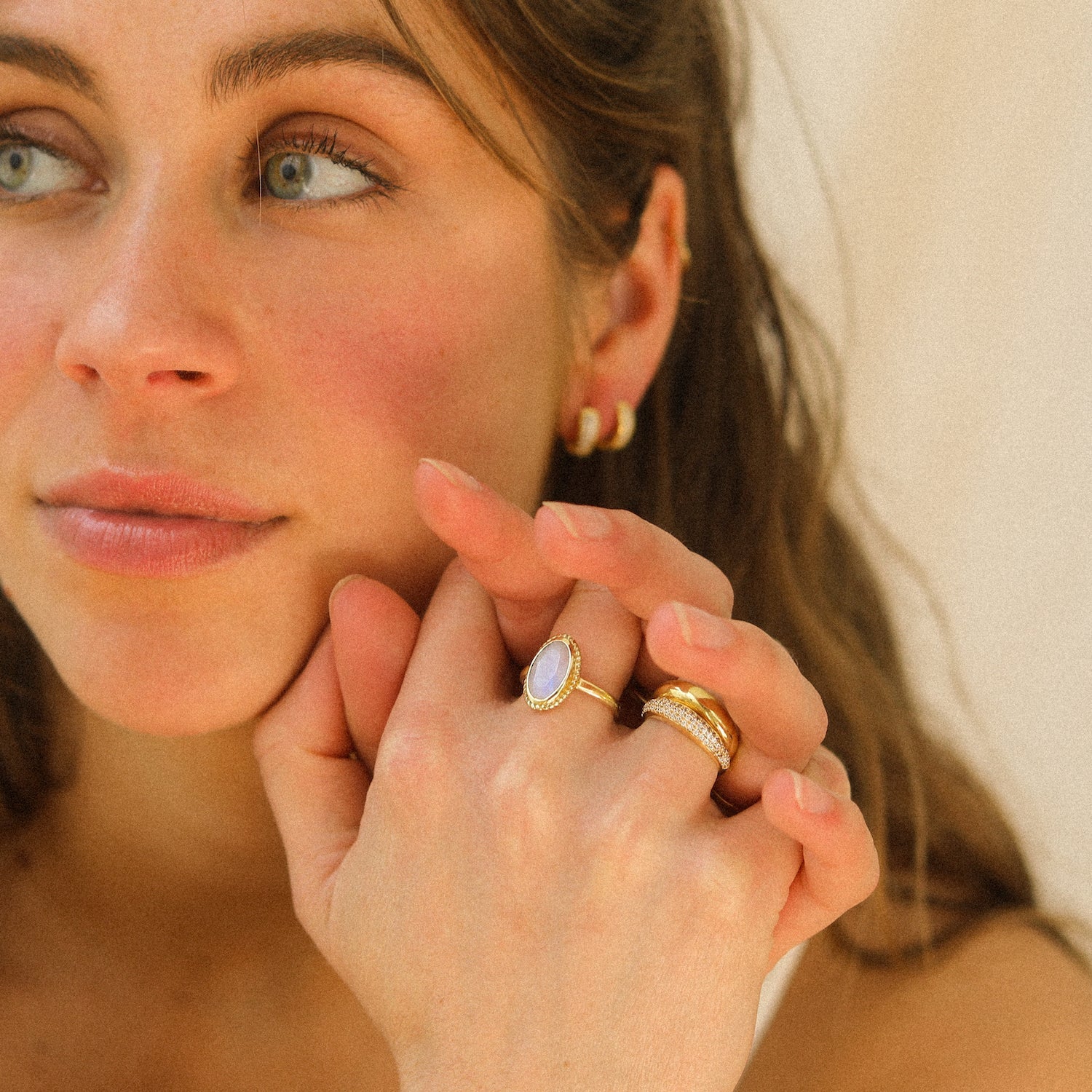 Vintage Luna Moonstone Ring