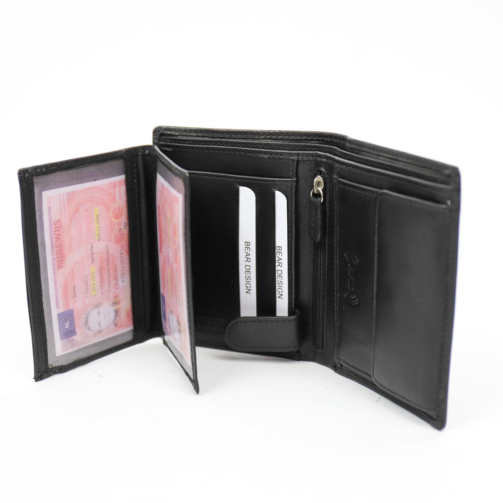 Brieftasche 'Klaas' schwarz - FR 7252