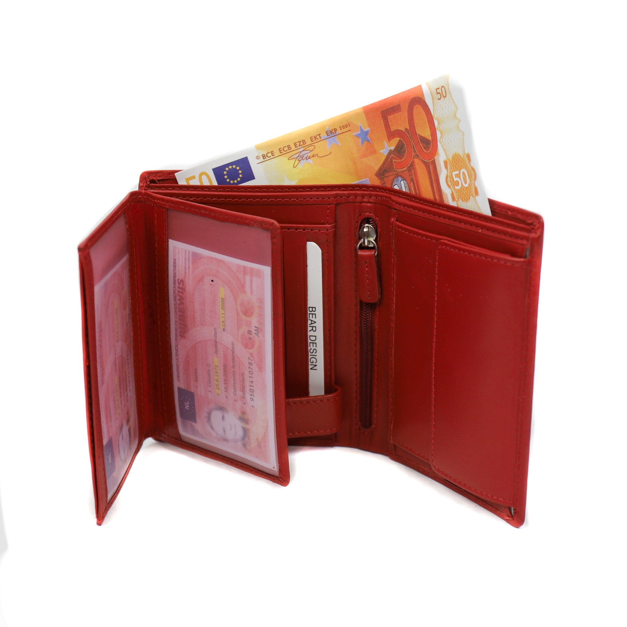 Brieftasche 'Klaas' rot - FR 7252