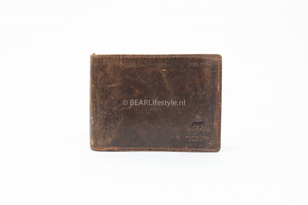 Brieftasche 'Jan' vintage braun - VG 7254