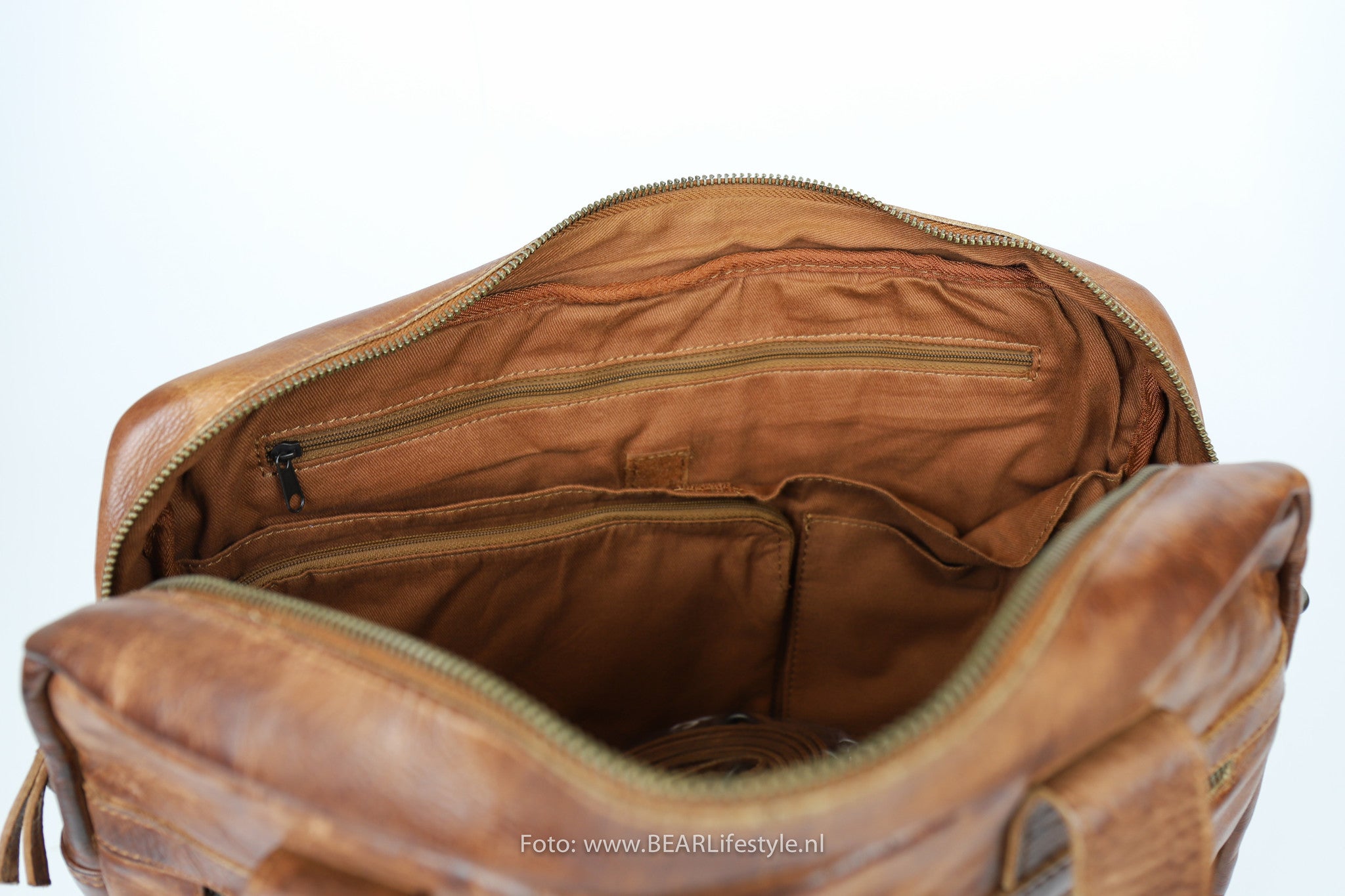 Laptoptasche 'Hugo' Cognac - CL 32815