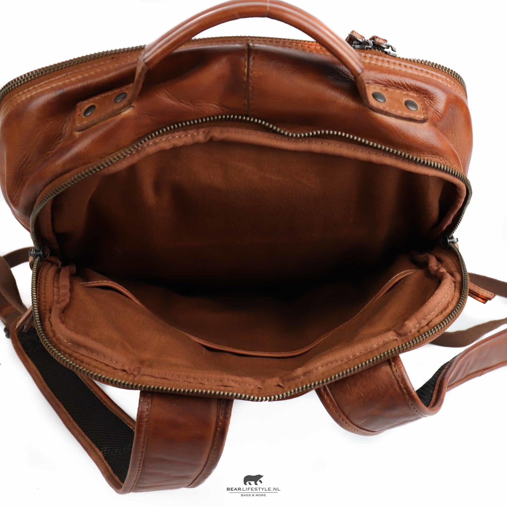 Rucksack 'Ties' Cognac - CL 40848