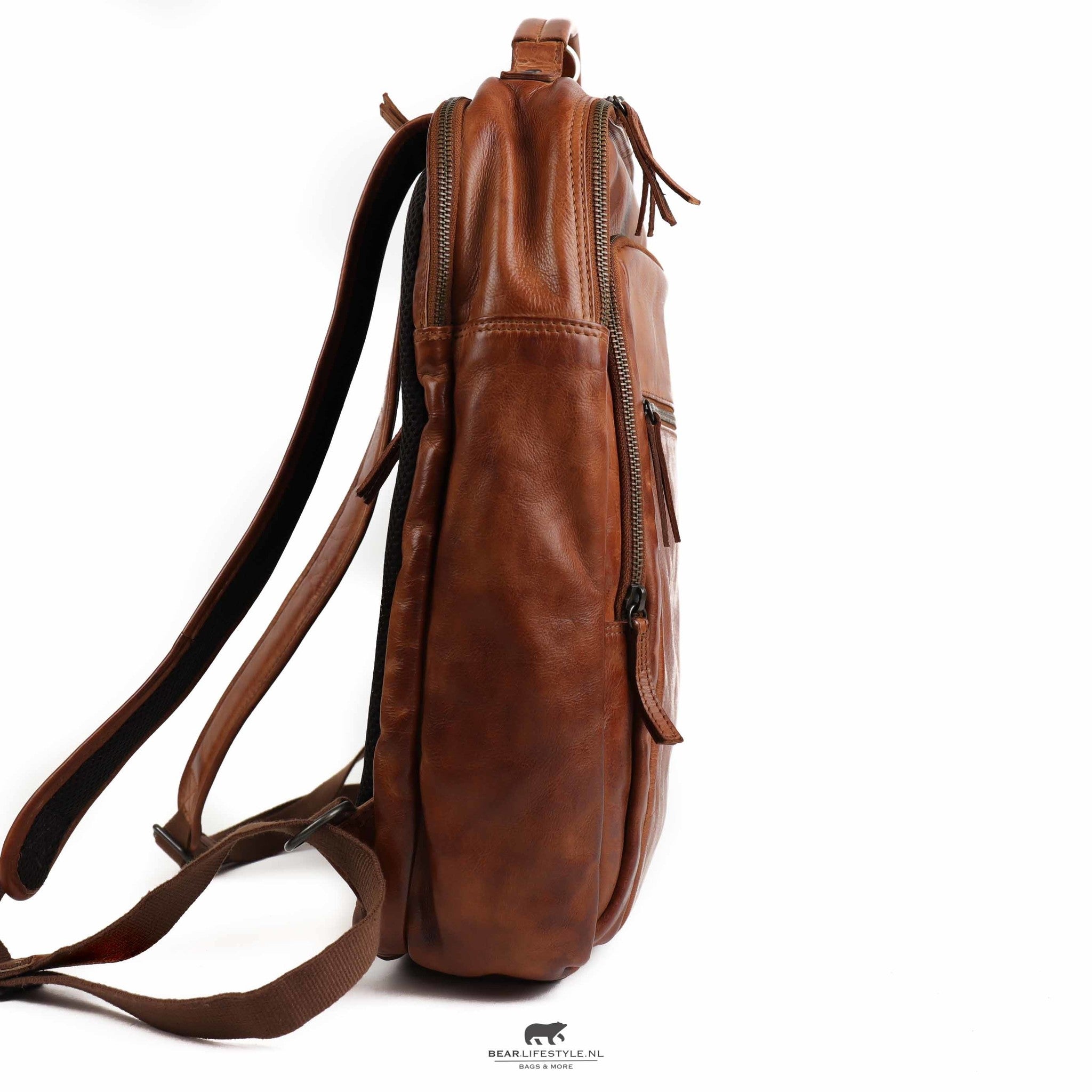 Rucksack 'Ties' Cognac - CL 40848