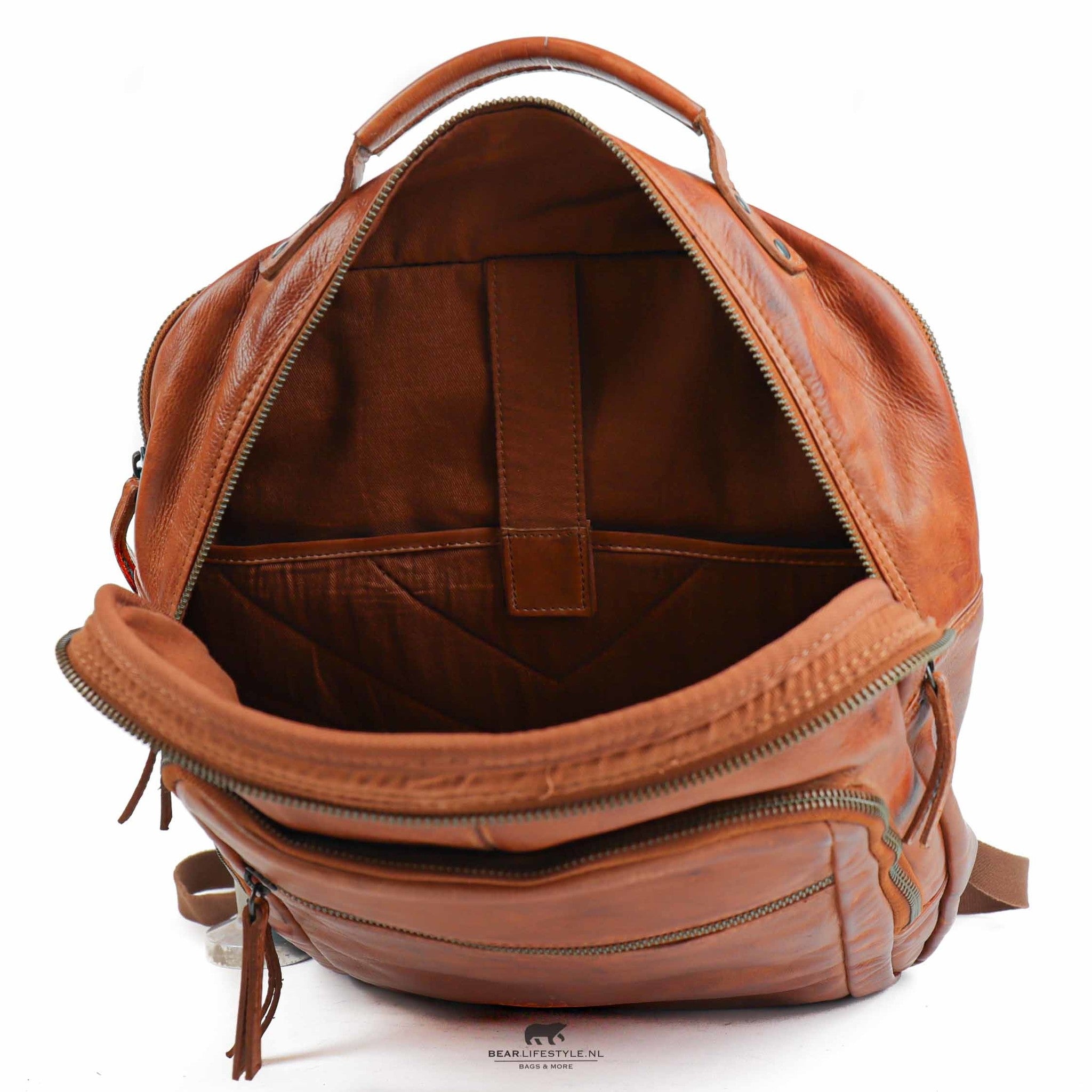 Rucksack 'Ties' Cognac - CL 40848